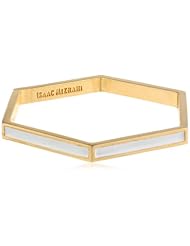 Isaac Mizrahi "Chain Gang" Skinny Enamel Hexagon Bangle Bracelet, 3"