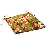 Universal Replacement Patio Chair Cushion (20-1/2" x 20" x 3") - Amanda Orange Print - Improvements