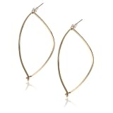 By Boe Leaf Post Earrings 14k Gold Filled