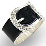 Women's Young Line Clear Swarovski Crystal Special Plating Ring, Size: 5-10 Sterling Silver .925