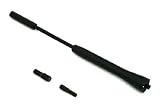 Alu Kurzstab Antenne, Ausf�hrung: 16V-Style Black Edition, Schwarz. Mit verschiedenen Gewindest�cken.