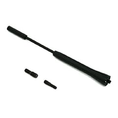 Alu Kurzstab Antenne, Ausf�hrung: 16V-Style Black Edition, Schwarz. Mit verschiedenen Gewindest�cken.