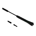 Alu Kurzstab Antenne, Ausf�hrung: 16V-Style Black Edition, Schwarz. Mit verschiedenen Gewindest�cken.
