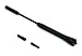 Produkt-Bild: Alu Kurzstab Antenne, Ausf&uuml;hrung: 16V-Style Black Edition, Schwarz. Mit verschiedenen Gewindest&uuml;cken.