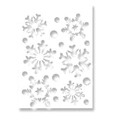 SNOWFLAKE DESIGN A4 SIZE RE-USABLE STENCIL C187