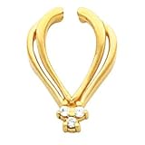 Elegant and Stylish Pendant Enhancer in 14K Yellow Gold, 100% Satisfaction Guaranteed.