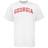 Georgia Bulldogs White Vertical Arch T-shirt