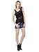 Persun Women Lace Floral Sleeveless Mesh Crochet Vest Tank Top Shirt Blouse