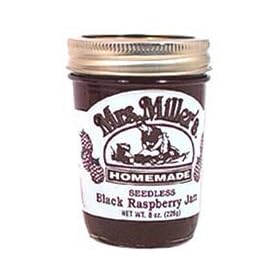 Black Raspberry Jam Seedless: 3 jars Mrs Millers Homemade