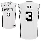 Youth Extra Large XL (18-20) NBA San Antonio Spurs #3 George Hill White Throwback Basketball Jersey