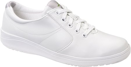 Grasshoppers Women Stretch Plus Lace Sneaker, White, 9 M U.S.