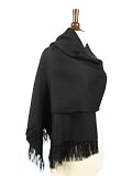 Apparel : Black Baby Alpaca Shawl