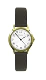 Sekonda Slim Ladies Watch White Dial Black Leather Strap 4134