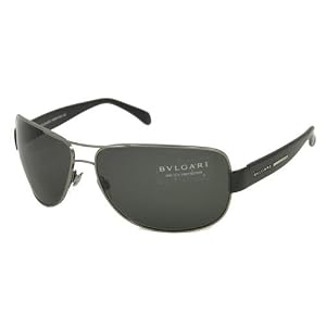 AUTHENTIC BVLGARI SUNGLASSES 5001 GUNMETAL BLACK 103 87