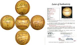 1956 Philadelphia Phillies Signed Warren C. Giles Baseball (JSA) at Amazon.com