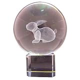 Horoscope Crystal Ball - Hare (3 Chinese Astrology Animal Figurine for Personal Power)