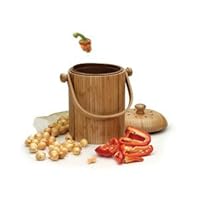 RSVP-BOO Compost Pail Bamboo, 3-Quart