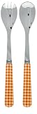 Sabre - Vichy - Service à Salade - Orange - Inox - 18/10