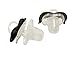 B.B. Mustache Pacifiers by Bodacious Bambino | 2-Packs & 3-Packs Horseshoe & Handlebar - Cute & Funny Pacifier for Babies | BPA-Free