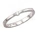 JOG Damenring 950 / - Platin mattiert 1 Diamant - Brillant 0,08 ct. (ca. 3,6 g) Breite ca. 1,5 mm Tiefe ca. 2,2 mm