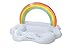 FUNBOY Giant Inflatable Rainbow Cloud Floating Bar Pool Float