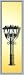 Viessmann 6078 Treble Park Gas Lamp Black With Clear Shade 65mm