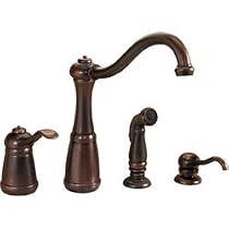 Price Pfister 0264NZZ Marielle Single-Handle Kitchen Faucet with Side Sprayer and Soap Dispenser, Oil Rubbed Bronze