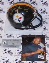 Lynn Swann Autographed Pittsburgh Steelers Mini Football Helmet with Inscription