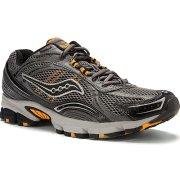 Saucony Men's Grid Excursion TR5 Running Shoe,Grey/Black/Yellow,12 M US