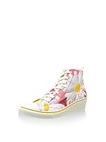 Desigual Zapatillas abotinadas (Blanco / Fresa)