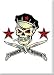 Artist Vince Ray Switchblade Skull Fridge Magnet