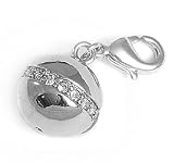 Charms Anh&Atilde;&curren;nger f&Atilde;&frac14;r Bettelarmband Kugel mit Strass