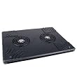 Notebook Cooler Pad with 2 built-in 80mm Fans (Black)