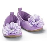 Mud Pie Baby Buds Ballet Slippers, Purple
