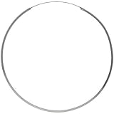 Sterling Silver 60mm Endless Hoop Earring with 1mm Square Tubing