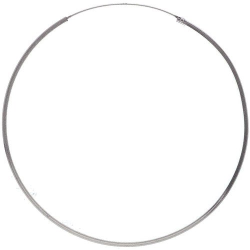 Sterling Silver 60mm Endless Hoop Earring with 1mm Square Tubing