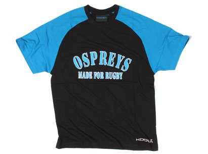 Ospreys Players MFR Contrast Rugby T-Shirt - size L Ospreys Players MFR Contrast Rugby T-Shirt - size L