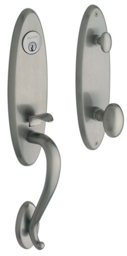 Baldwin 85360.150.ENTR Blakely Emergency Exit Handleset with Egg Knob, Satin Nickel