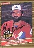 Jeff Reardon, Montreal Expos, 1986 Donruss Pitcher of the Month Highlight Autographed Card