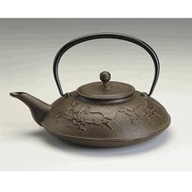 Joyce Chen 22-Ounce Japanese Tetsubin Cast-Iron Year of the Horse Teapot, Saddle Brown by Joyce Chen