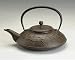 Joyce Chen 22-Ounce Japanese Tetsubin Cast-Iron Year of the Horse Teapot, Saddle Brown