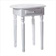 CARVED-TOP ACCENT TABLE