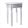CARVED-TOP ACCENT TABLE