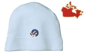Embroidered Infant Rib Knit Beanie with the image of: canada