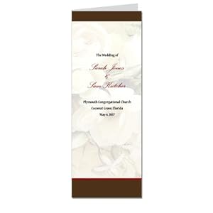 50 Wedding Programs - Lucky Shoe Silver