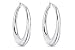 Sterling Silver Large Perfect Hoop Earrings by Charles Garnier