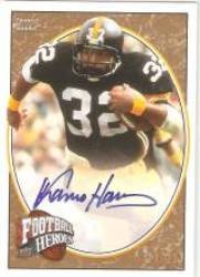 2008 Upper Deck Heroes Autographs Gold #218 Franco Harris/25 - Pittsburgh Steelers (Legend - Autographed Card - Serial #d)(Football Cards)