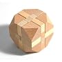 CUBE puzzle Wood with slanted corners