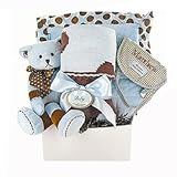 Deluxe Swanky Dots Boy Gift Basket