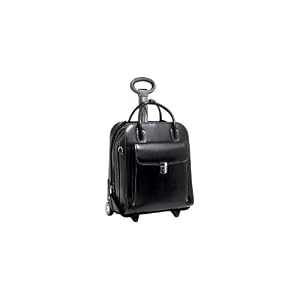 LA GRANGE Leather Vertical Detachable-Wheeled Ladies' Briefcase